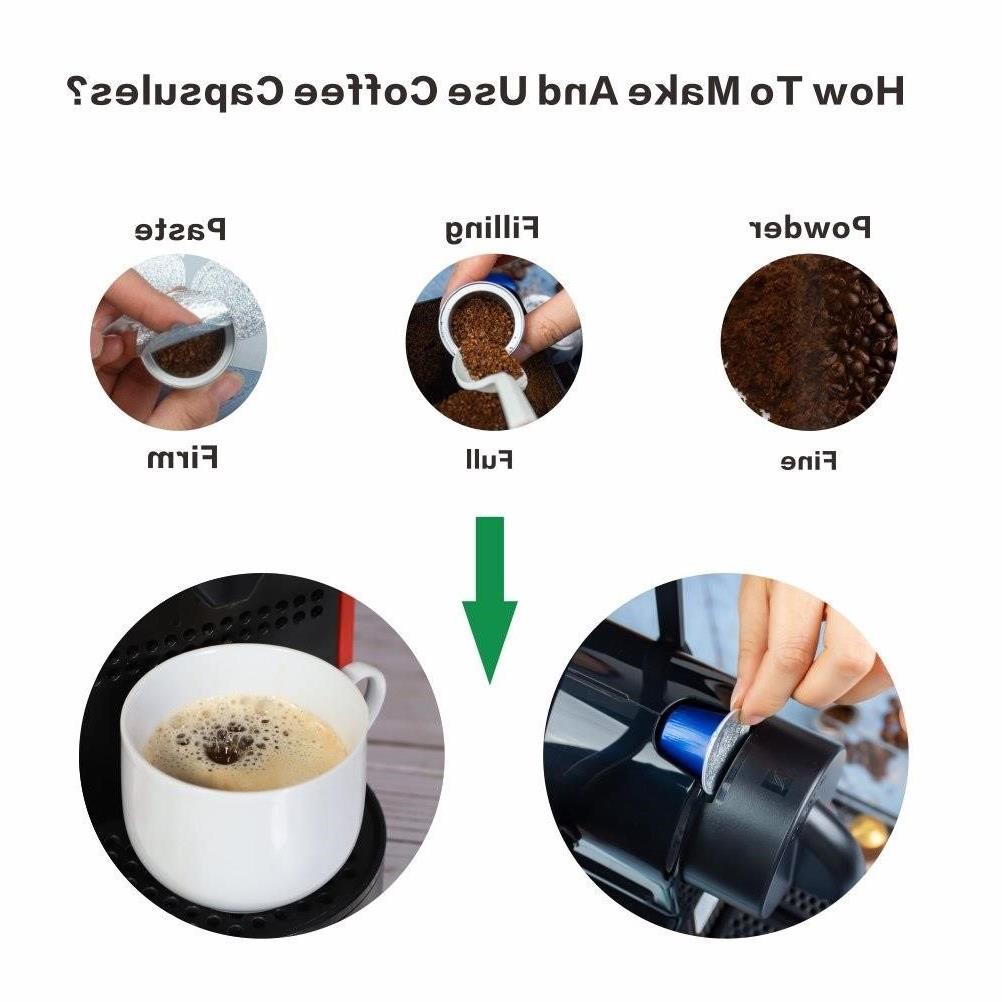 00PCS Капсули за кафе Nespresso за многократна употреба Еднократни ...