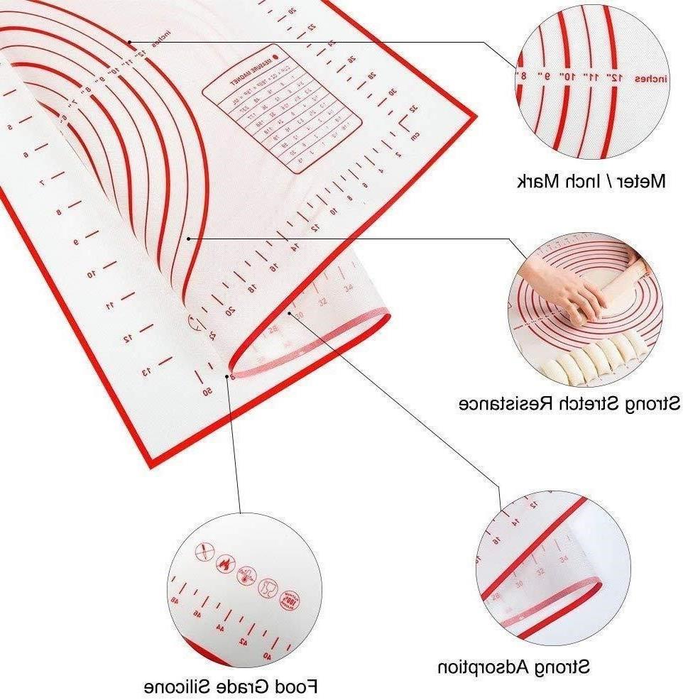 Силиконова подложка за печене Тесто за месене Торта Пица Кора за пай ...