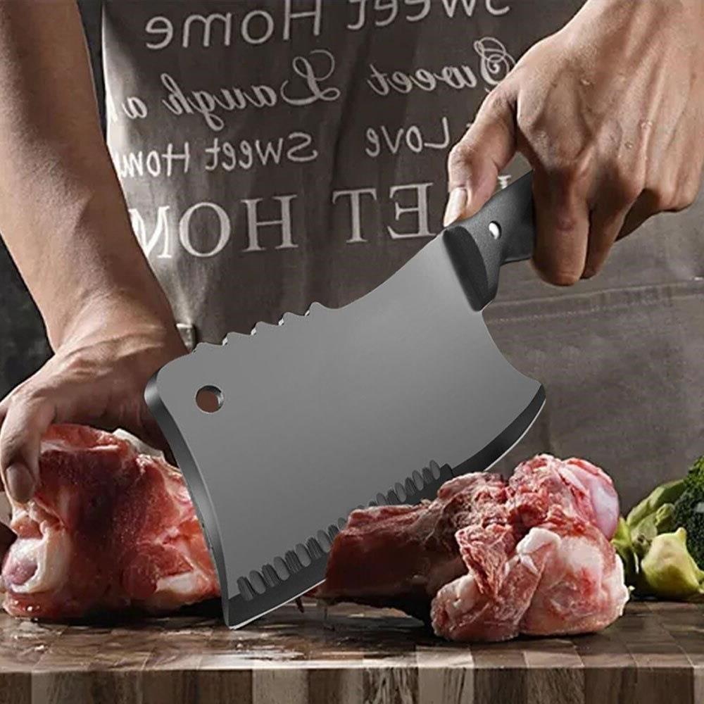 Месарски нож висококачествено ръчно изработено ковано острие от ...