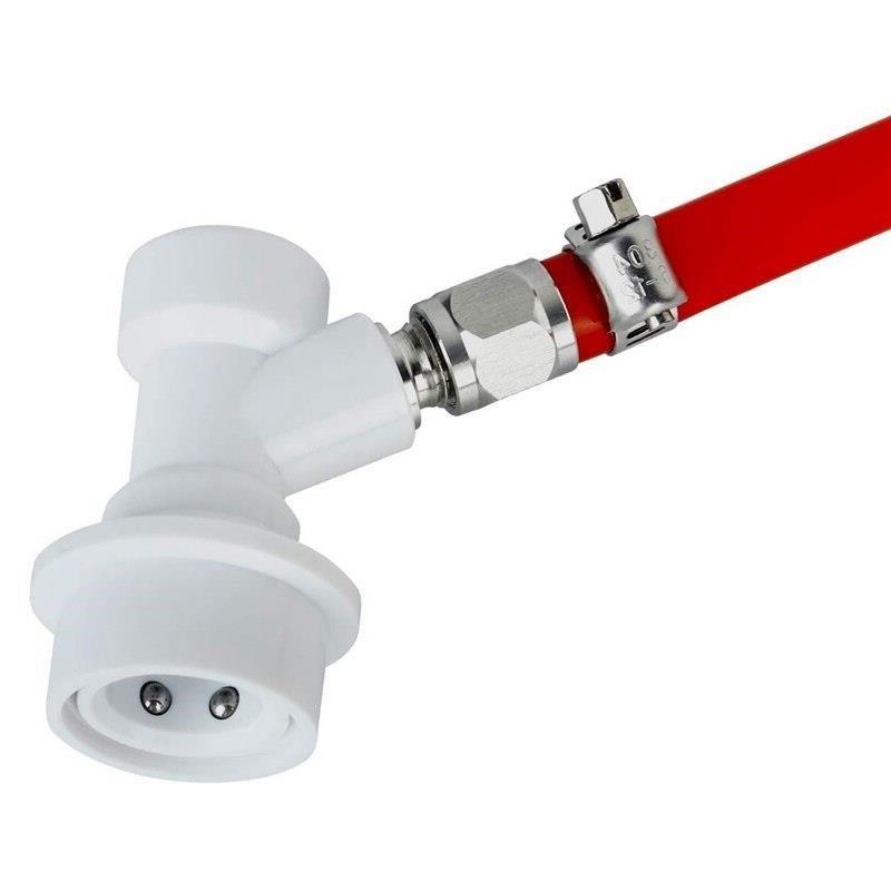 Ball Lock Gas Line Assembly 5Ft Red Long Tubing 5/16 Ball Lock Gas ...